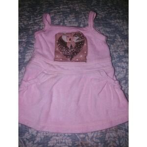 Jillybean Bean Bebe Girls Sz. 3/6 Mo. Terrycloth Cover Up/ Dress. Cute